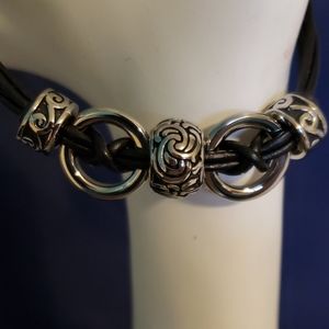 Multi strand stainless steel bracelet